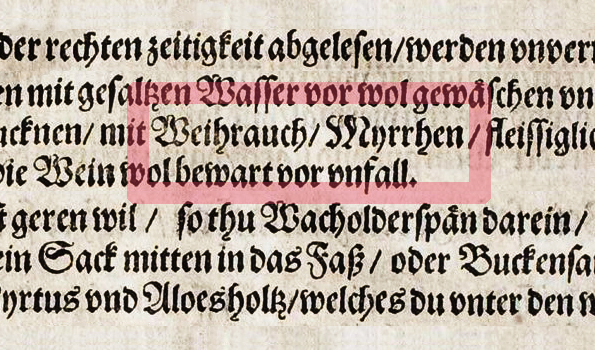 Kochbuch 1581 - Rumpolt - Detail S. 186