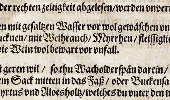 Kochbuch 1581 - Detail Seite 186